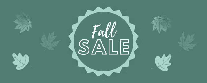 Fall Sale Graphic with leaves