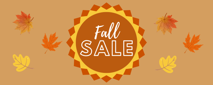 Fall Sale Graphic with leaves