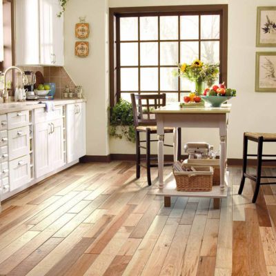 hardwood flooring installation in a rustic VA kitchen